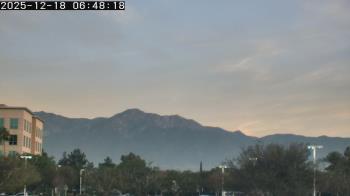 Weather camera view of San Bernardino CA.