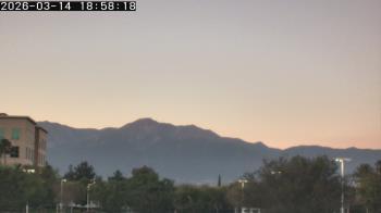 Weather camera view of San Bernardino CA.