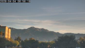 Weather camera view of San Bernardino CA.