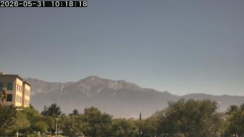 Weather camera view of San Bernardino CA.