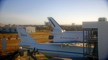 Weather camera view of Space Center Houston.