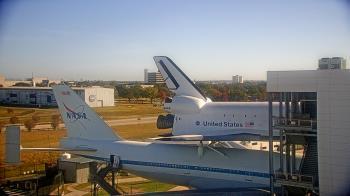 Weather camera view of Space Center Houston.