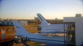 Weather camera view of Space Center Houston.