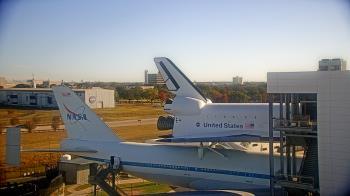 Weather camera view of Space Center Houston.