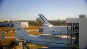 Weather camera view of Space Center Houston.