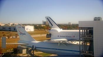 Weather camera view of Space Center Houston.