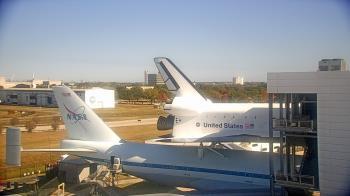 Weather camera view of Space Center Houston.