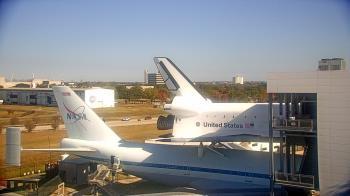 Weather camera view of Space Center Houston.