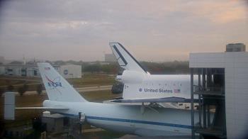 Weather camera view of Space Center Houston.