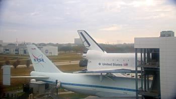 Weather camera view of Space Center Houston.