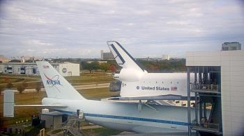Weather camera view of Space Center Houston.