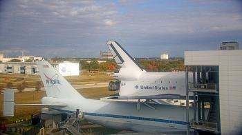 Weather camera view of Space Center Houston.