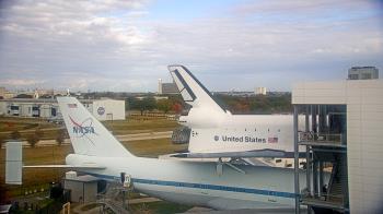 Weather camera view of Space Center Houston.