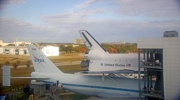 Weather camera view of Space Center Houston.