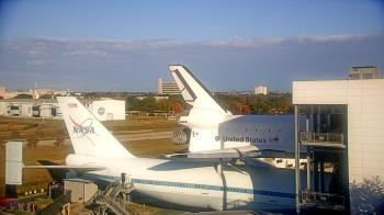 Weather camera view of Space Center Houston.
