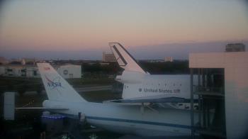 Weather camera view of Space Center Houston.