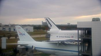 Weather camera view of Space Center Houston.