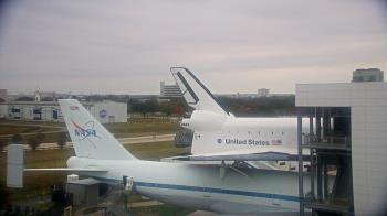 Weather camera view of Space Center Houston.