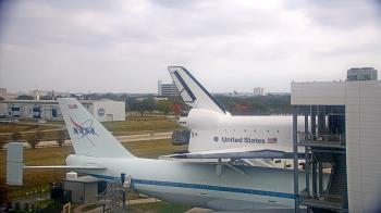 Weather camera view of Space Center Houston.