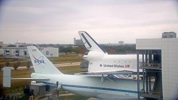 Weather camera view of Space Center Houston.