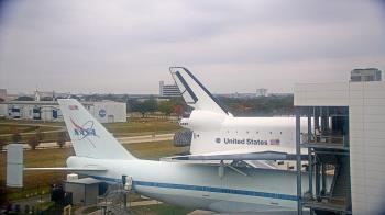 Weather camera view of Space Center Houston.