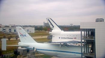 Weather camera view of Space Center Houston.