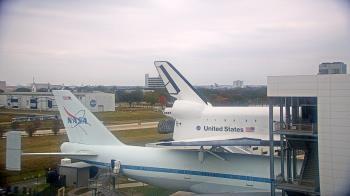 Weather camera view of Space Center Houston.
