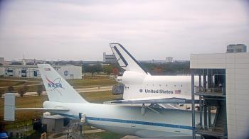 Weather camera view of Space Center Houston.