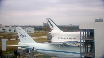 Weather camera view of Space Center Houston.