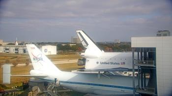 Weather camera view of Space Center Houston.