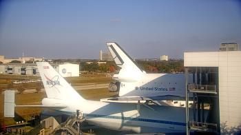 Weather camera view of Space Center Houston.