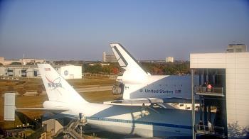 Weather camera view of Space Center Houston.