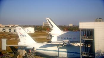 Weather camera view of Space Center Houston.