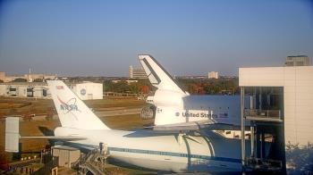 Weather camera view of Space Center Houston.