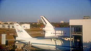 Weather camera view of Space Center Houston.