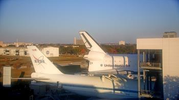 Weather camera view of Space Center Houston.