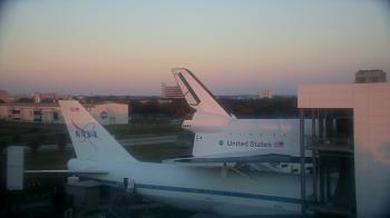 Weather camera view of Space Center Houston.