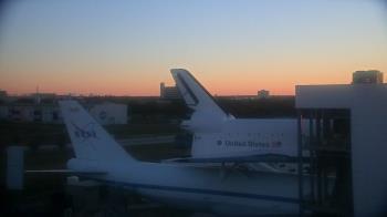 Weather camera view of Space Center Houston.