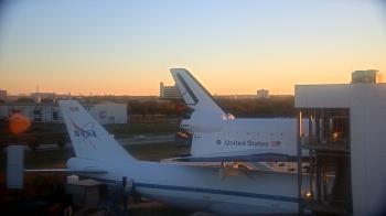 Weather camera view of Space Center Houston.