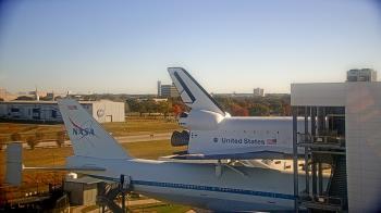 Weather camera view of Space Center Houston.