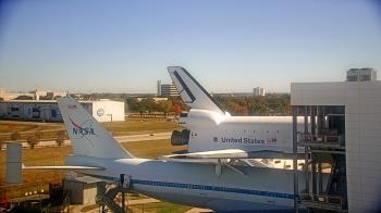 Weather camera view of Space Center Houston.
