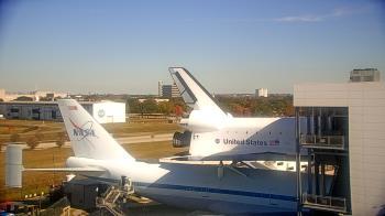 Weather camera view of Space Center Houston.