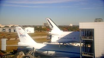 Weather camera view of Space Center Houston.