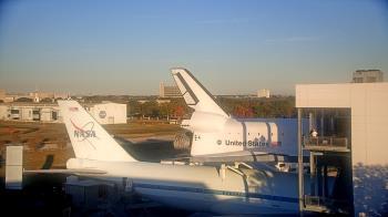 Weather camera view of Space Center Houston.