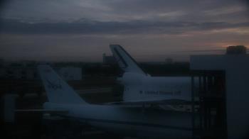 Weather camera view of Space Center Houston.