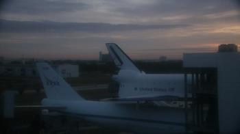 Weather camera view of Space Center Houston.