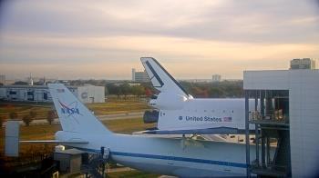Weather camera view of Space Center Houston.