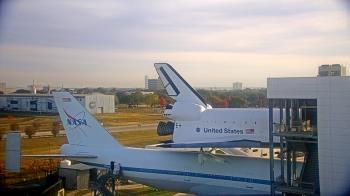 Weather camera view of Space Center Houston.