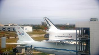 Weather camera view of Space Center Houston.