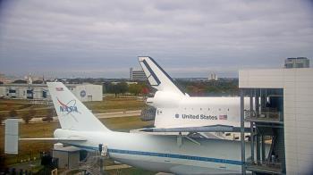 Weather camera view of Space Center Houston.